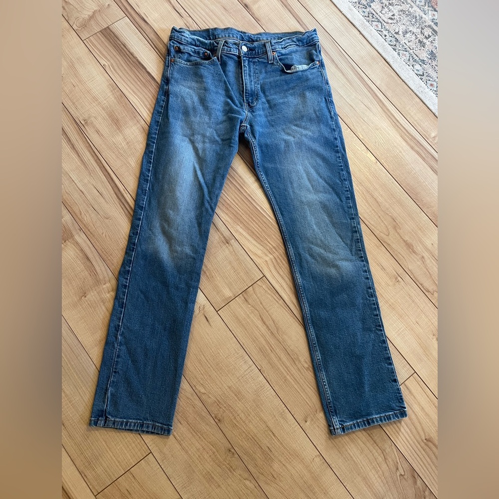 Levi Men's Blue Straight-Leg Jeans